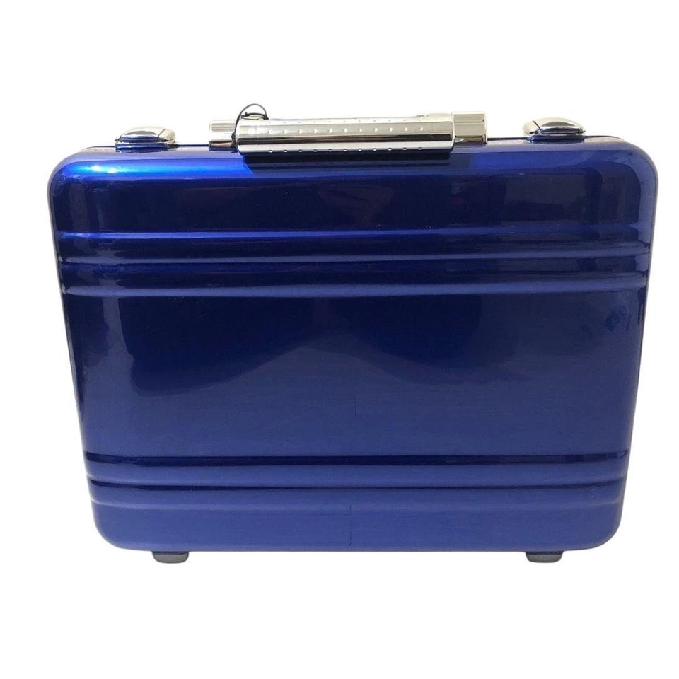 Estojo Zero Halliburton Attaché 13L azul 44×33×12 cm - Imagem 2 de 4