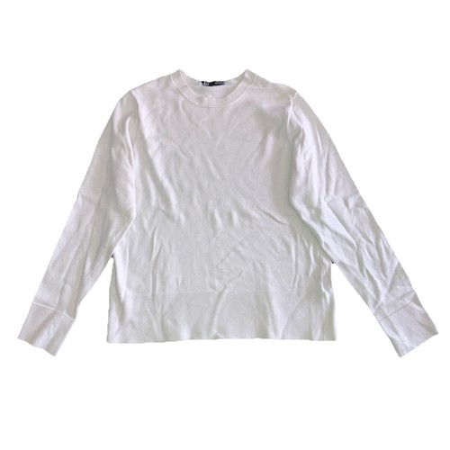 Suéter ZARA Mezcla Viscosa Cuello Redondo en Blanco Ostra Pullover Para Hombre Cuello Redondo M - Imagen 5 de 12
