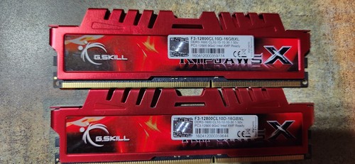 G.Skill Ripjaws P3-12800CL 10D-16GBXL 16GRR (8GBx2) 16gb kit DDR3 RED Open Box - Picture 2 of 2