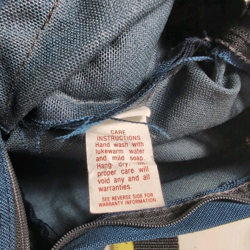 Vintage 70s Jansport Fanny Pack 2 Zip Pouch Waist Bag Dark Blue Classic USA Made - Picture 8 of 9