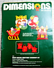 Dimensions Felt Applique Holiday Tree Ornament Kit Night Before Christmas 9505