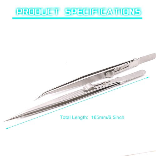 2 Stück Präzisionspinzette, Modell Hobbybau Werkzeuge, verbessert gebogen und 1632 - Bild 7 von 7