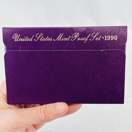 1990 U.S. Mint Proof 5 Coin Set (S Mint Mark, COA & Original Packaging) #16 - Picture 7 of 8