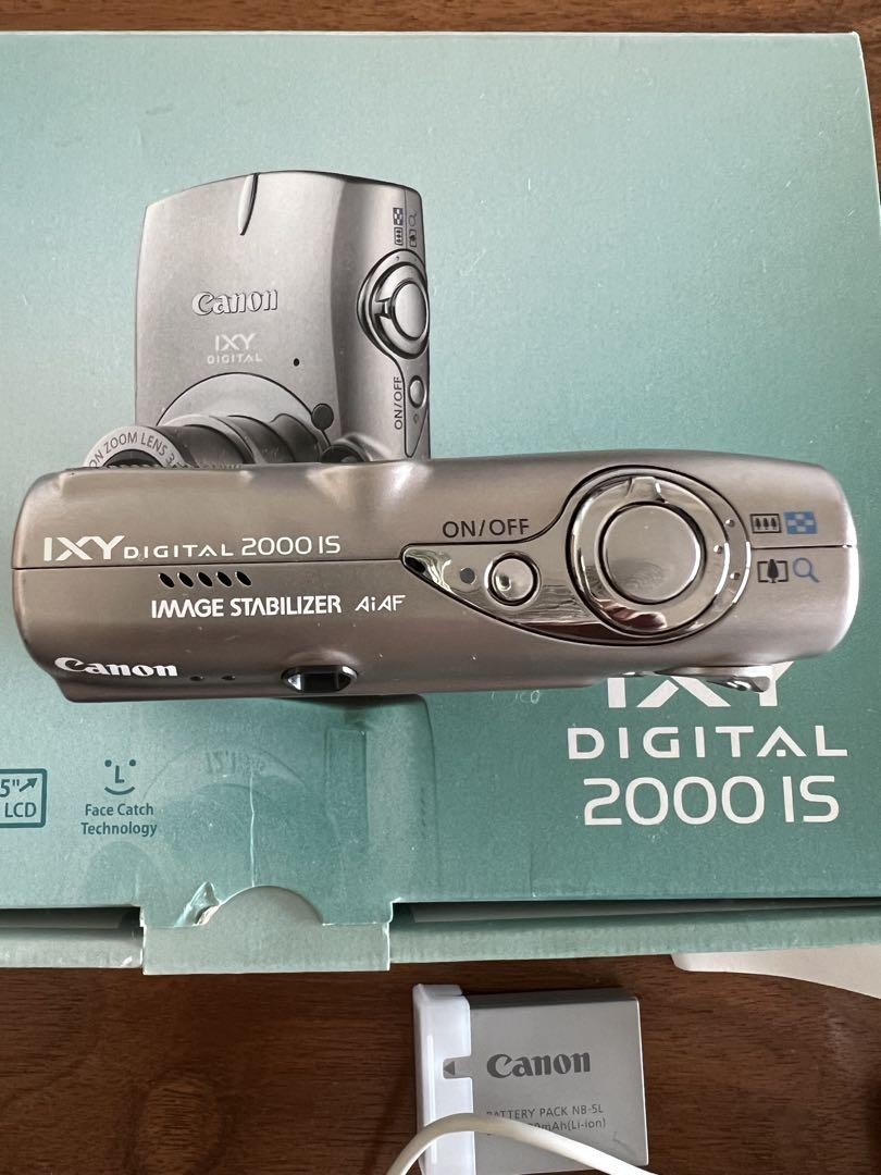 Canon　IXY　2000 IS CANON IXY DIGITAL 2000 IS COMPACT DIGITAL CAMERA AUTO FOCUS