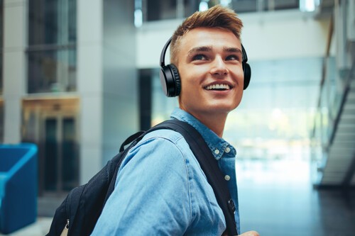 JVC HA-S36WA Bluetooth 5.2 Headphones Lightweight Over Ear (Blue) [New Headphone - Picture 3 of 5