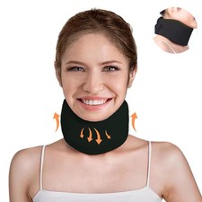 leeveel Neck Brace Cervical Collar,Soft Support Relief M-17"X3.3", Black