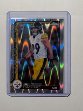 Sebastian Castro 2025 Topps Chrome Rookie RayWave Refractor Pittsburgh Steelers