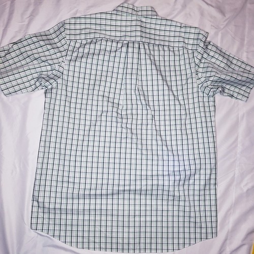 Duluth Trading Mens L Tall Relaxed Fit Wrinkle Free Short Sleeve Button Down... - Picture 6 of 6