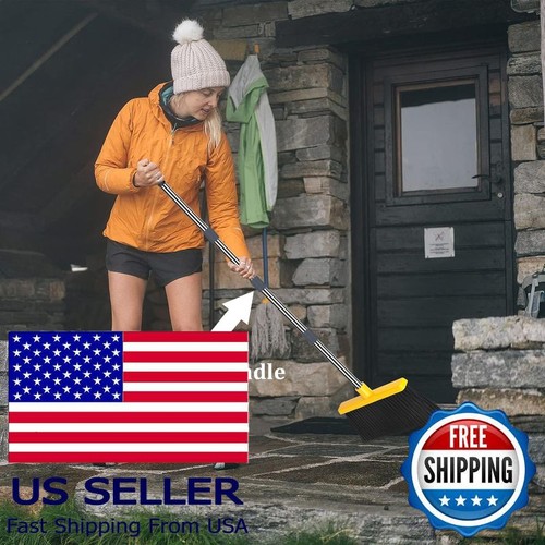Broom and Dustpan Set, Self-Cleaning Teeth, Indoor/Outdoor, Stand Up Combo - Picture 6 of 7