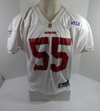 2010 San Francisco 49ers Ahmad Brooks #55 Game Used White Practice Jersey XL 87