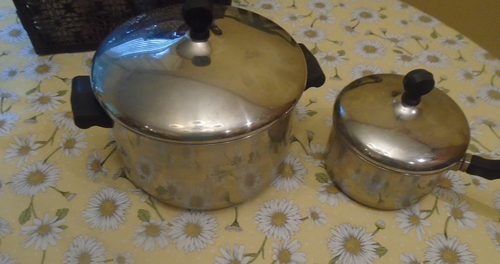 Vintage Farberware Stainless Steel Aluminum Clad set of 10 pieces of Pots & Pans - Picture 5 of 9