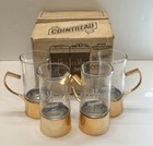 Vintage Cointreau Le Coffee 4 Continental Glass Coffee Latte Servers Box