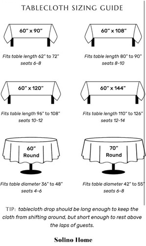 Solino Home Navy Linen Tablecloth 120" L x 60" W Inch - 100% Pure Linen Navy - Picture 4 of 9