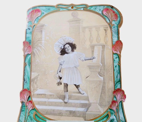 Verkäufer Kalender Muster 1910 süßes Marie Mädchen abgebildet Art Deco Design - Bild 2 von 10