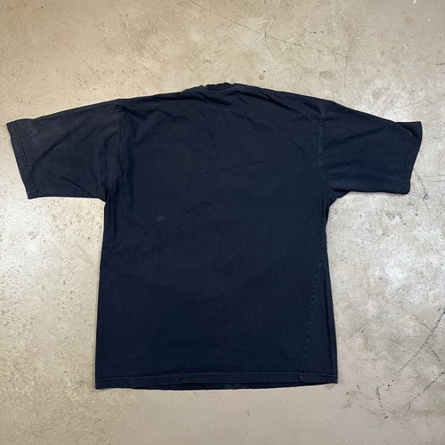 Y2K Avirex T Shirt Mens XL Black Winged Cross Embroidered Griffen Cyber Jesse - Picture 2 of 8