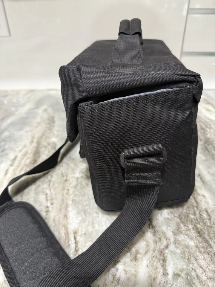 Bolso de hombro negro para cámara Canon 100ES almacenamiento para cámara, almacenamiento de lentes Foto 2 de 4