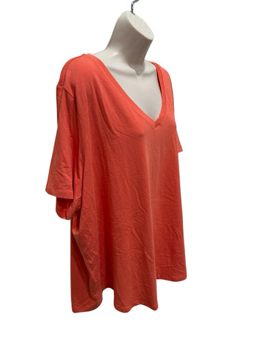 NWT Women’s Plus Size 3X 24W-26W Terra And Sky Core V-neck Tee Top Short Sleeve - Picture 4 of 7