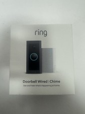 Ring Wired 1080p Video Doorbell with Chime - Black