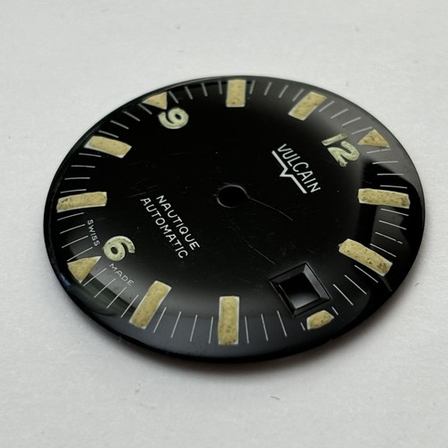 Vintage Vulcain Automatic Nautique Watch Dial Diver Replacement OEM Part Only - Picture 2 of 3
