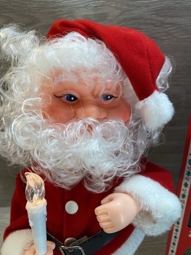 Vtg 1988 Funny Toys 15” Happy Santa Claus lights/Music No Motion Christmas Doll - Picture 3 of 8