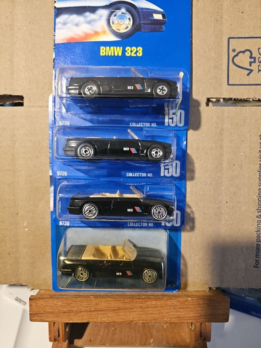 Hot Wheels Blue Card Bmw 323 Lot Of 4 Variations , Rare