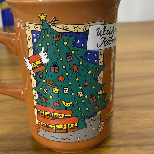 3 Vintage Deutscher Weihnachtsmarkt Christkindlmarkt 90er Glühwein Tassen Köln - Bild 12 von 15
