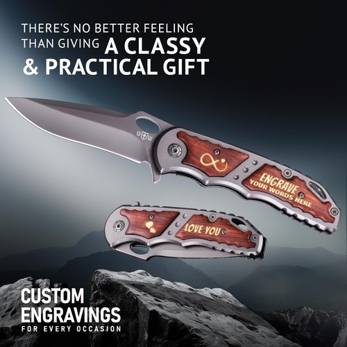 Custom Knife for Men and Women - Personalized Idea Gifts - Engraved - Picture 3 of 3