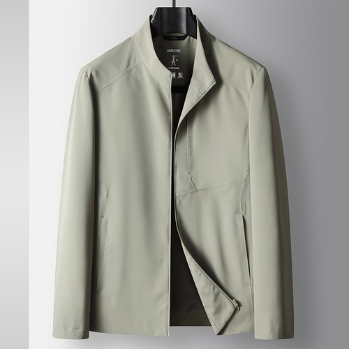Men's Jacket Stand-up Collar Zipper Tops Outdoor Casual Coat Outwear Windbreaker