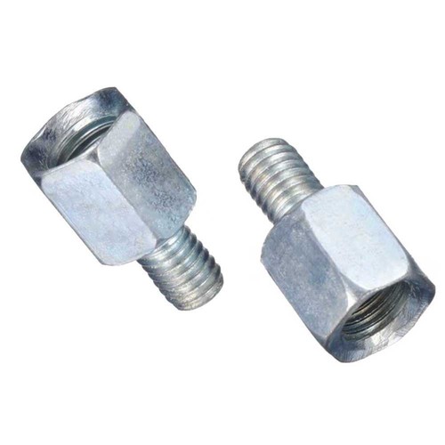 Mirror Adapter Threaded 2 Pcs Accessories Clockwise Motorcycle Brand New - Picture 20 of 23
