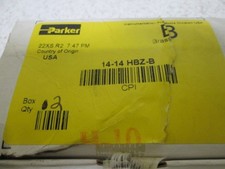 LOT OF 2 PARKER 14-14 HBZ-B FEMALE UNION CONNCTOR NSMP