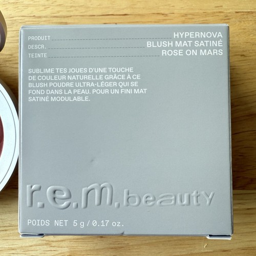 R.E.M. SCHÖNE Hypernova Satin Matte Rouge ROSE ON MARS volle Größe 0,17 Unzen REM NEU - Bild 2 von 5