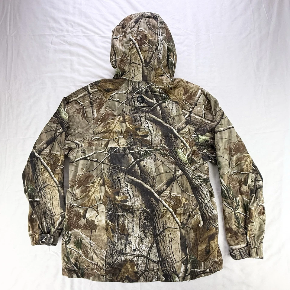 Chaqueta con Capucha Gander Mountain Camuflada Impermeable Ropa de Lluvia Árbol Real para Mujer XL Foto 2 de 4