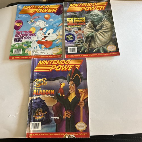 Lot of  3 Nintendo Power Magazine Volume 46-53-55-No Posters - Picture 1 of 9
