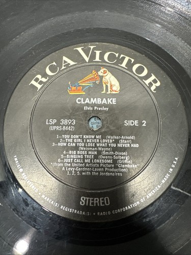 Elvis Presley RCA LSP-3893 Clambake LP I 1S/1S Original 1968 NM - Picture 24 of 24