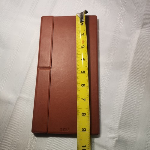 Teclado Bluetooth Mini con Estuche Marrón Cierre Magnético Portátil Viaje - Imagen 7 de 11
