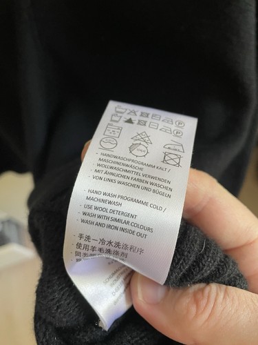 DOROTHEE SCHUMACHER 🖤 toller Pulli Wolle/Kaschmir Gr.2 schwarz mit Kapuze weich - Bild 9 von 13