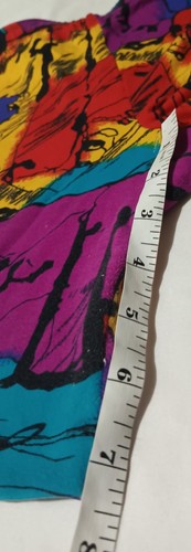 Vtg Workout Shorts Women's Sz L 100% Nylon Color Block DanSkin Pro Compression - Picture 6 of 7