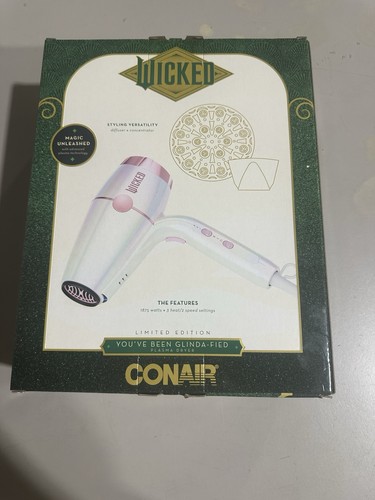 Conair Wicked Pink Mid Sized Dryer "You've Been Glinda-Fied" Limited Edition NEW