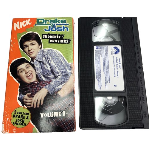 VTG Nickelodeon Drake & Josh VHS Suddenly Brothers Volume 1 2005 Tested OOP - Picture 1 of 6