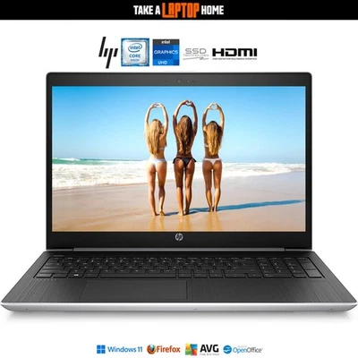 HP ProBook Windows11 Laptop HD 15.6" Widescreen Fast NVMe SSD WiFi 5GHz HDMI USB - image 1 of 4