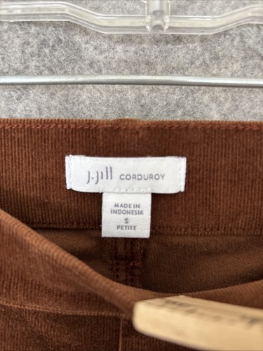 J. Jill Gr. S Pull On Stretch Cord Hose gerades Bein Taschen braun Herbst - Bild 5 von 15