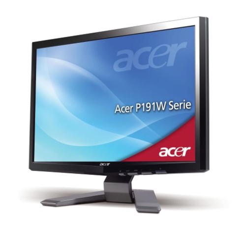Acer P191W 19 Inch LCD Monitor Black VGA Very Good 0E - Picture 4 of 4