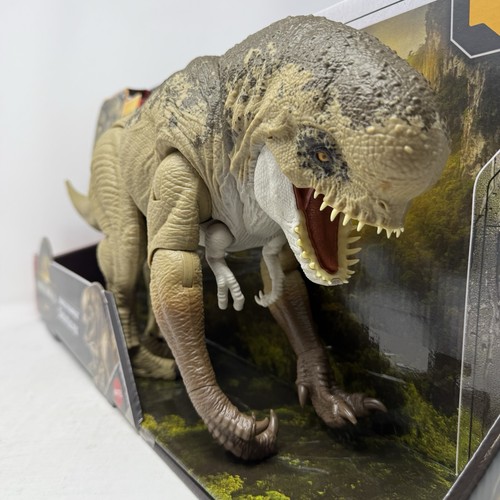 Mattel Jurassic World Rebirth Distortus Rex Rumble N Rampage, 22 pulgadas, 2 ataques - Imagen 2 de 10