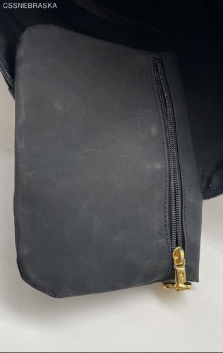 MOSCHINO Black Vintage Rubber Beach Summer Light Weight TOTE Bag Made In Italy - Picture 9 of 11