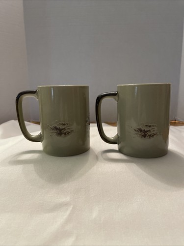 VINTAGE OTAGIRI KERAMIK HIRSCH JÄGER KABINE KAFFEE TEE TASSE TASSE 2er Set - Bild 3 von 7