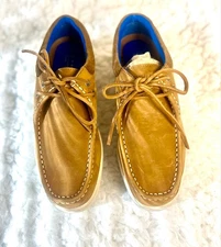 NWOT Sperry Authentic Original 2-Eye boat shoe in tan leather men size 10M