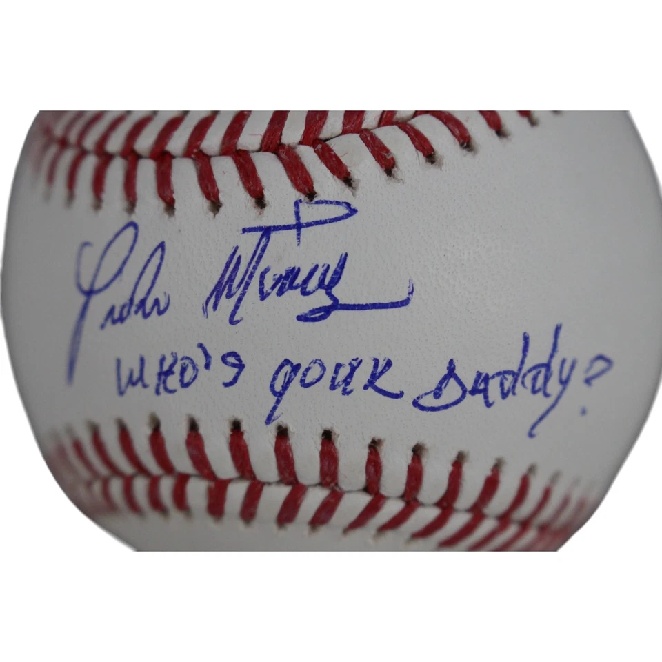 Pedro Martinez Signed Boston Red Sox OML Baseball Who's Your Daddy Beckett 51590 - Image 3 of 4