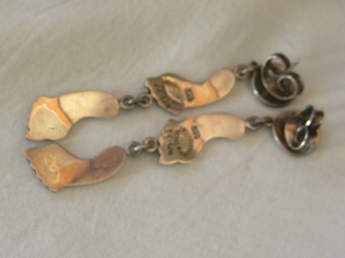 EMILIA "LOS CASTILLO" ORECCHINI MESSICANI ARGENTO STERLING IMPRONTA PENDENTE 3" - Foto 8 di 10