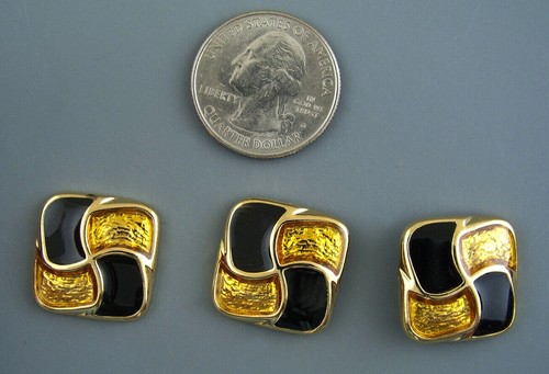 COLORFUL METAL BUTTONS SET OF 3 - Picture 2 of 3