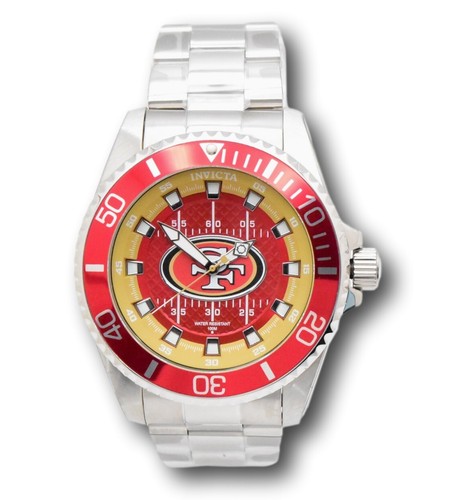 Invicta NFL San Francisco 49ers Men's 47mm Limited Stainless Quartz Watch 36931 - Picture 9 of 15